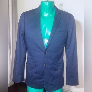 Topman Dark Blue Sport Coat / Blazer - Like New - Size: 38R